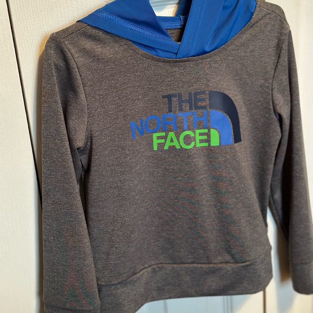 North Face hooded long sleeve shirt